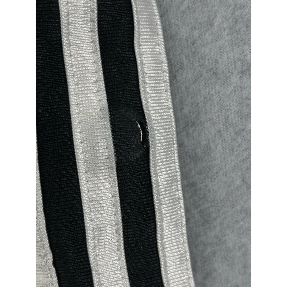 Vintage Adidas Men's Small Black 3 Stripe Snap Track Pants Y2K